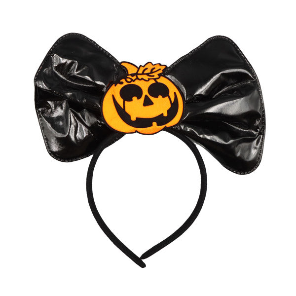 Diadema lazo negro halloween 20cm