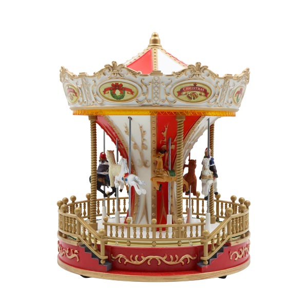 Villa navideña con led 28cm