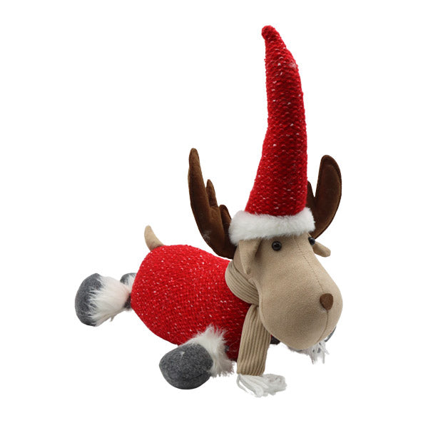 Figura reno acostado navideño 40cm