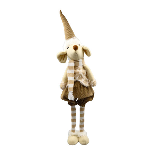 Figura reno acostado navideño 68cm