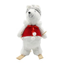 Figura oso polar con bufanda 42cm