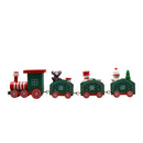 Adorno navideño tren de madera 22.5cm
