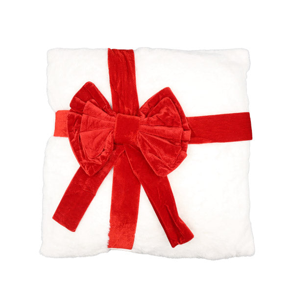 Cojín navideño blanco 42cm