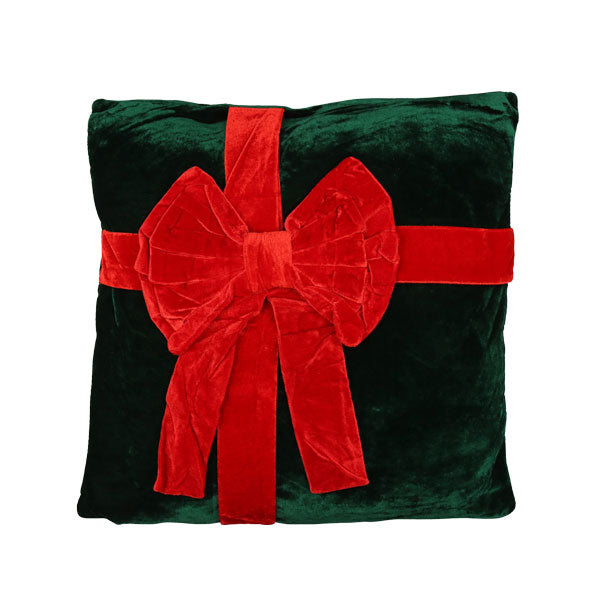 Almohadón navideño con lazo 42cm