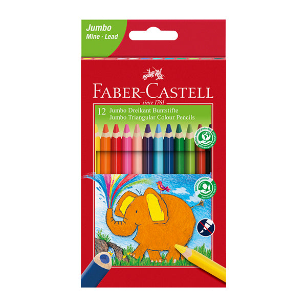 Eco lápices jumbo triangular 12 unidades Faber Castell
