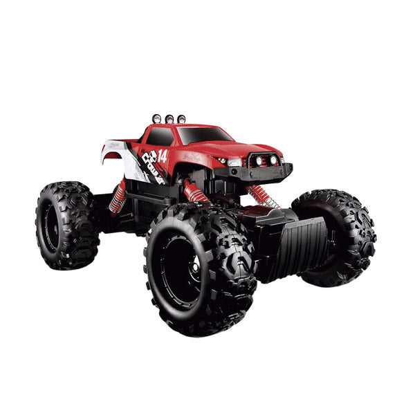 Vehículo r/c rock crawler rojo