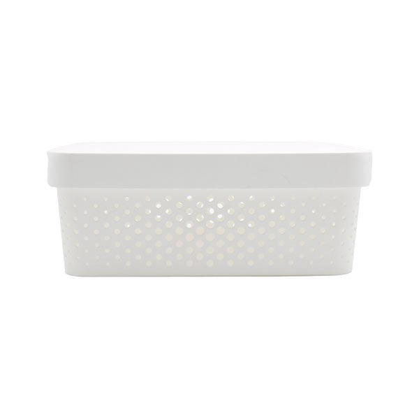 Canasta organizadora con tapa 12L