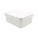 Canasta organizadora con tapa 12L