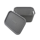 Canasta organizadora con tapa 6l