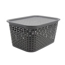 Canasta organizadora con tapa 6l