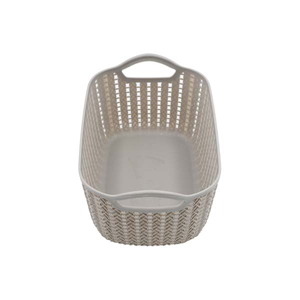 Canasta organizadora gris