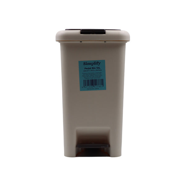 Basurero de pedal 10L