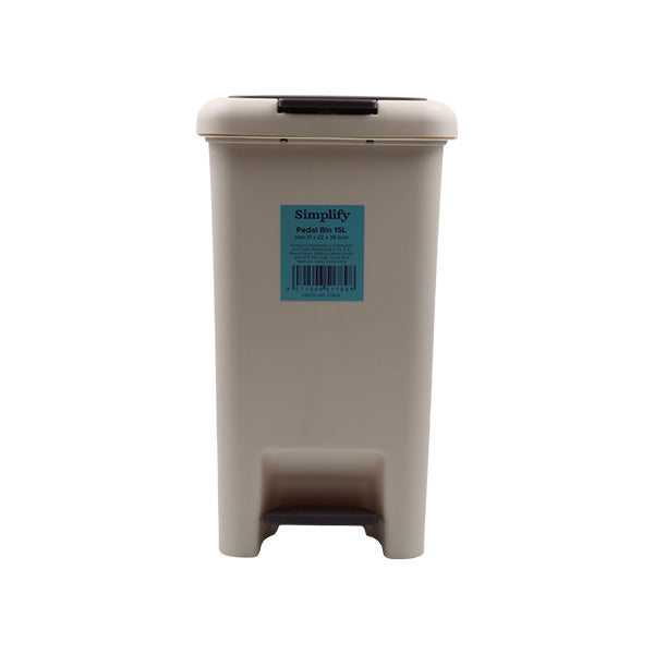 Basurero de pedal 15L