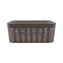 Canasta organizadora gris 11L