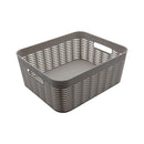 Canasta organizadora gris 11L