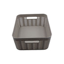 Canasta organizadora gris 11L