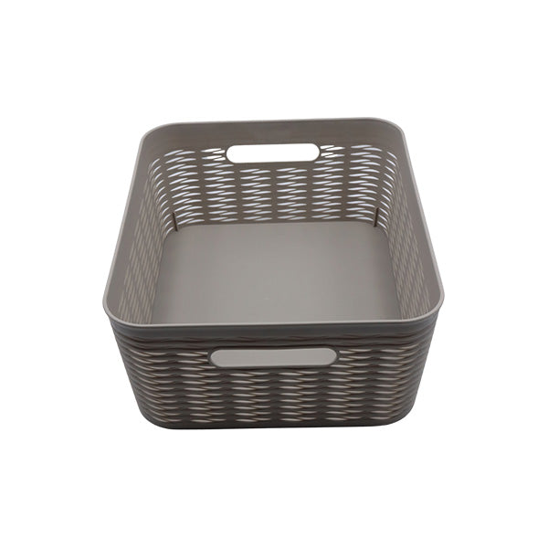 Canasta organizadora gris 11L