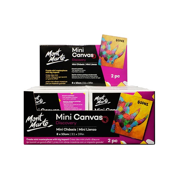 Canva ovalada 8 x 10 centímetros 2 unidades Mont Marte