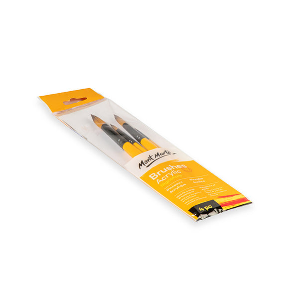 Pincel set acrílico 4 unidades Mont Marte