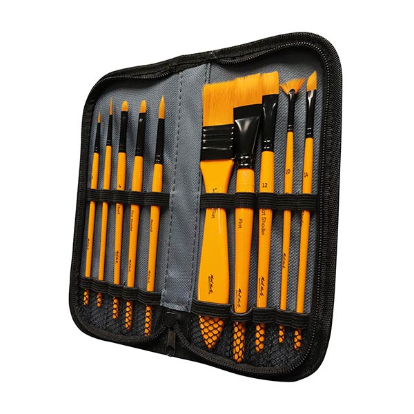 Pincel set acrílico 11 unidades Mont Marte