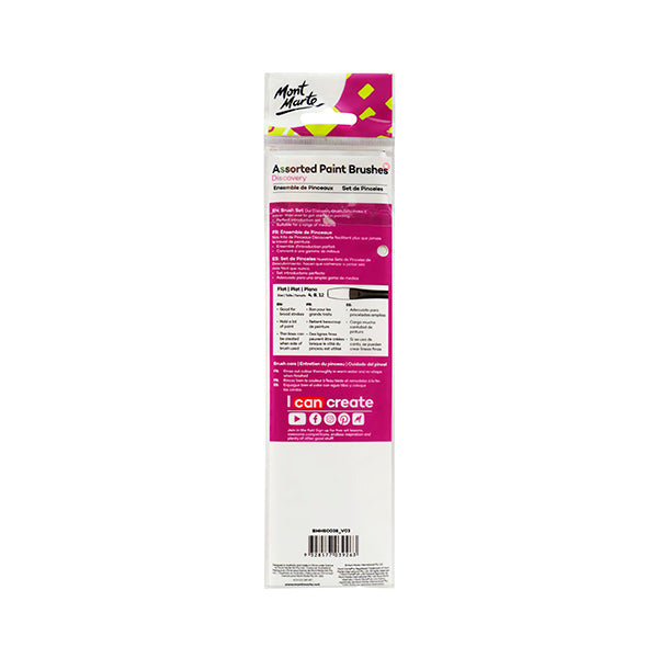 Pincel set 3 unidades 4 8 12 Mont Marte