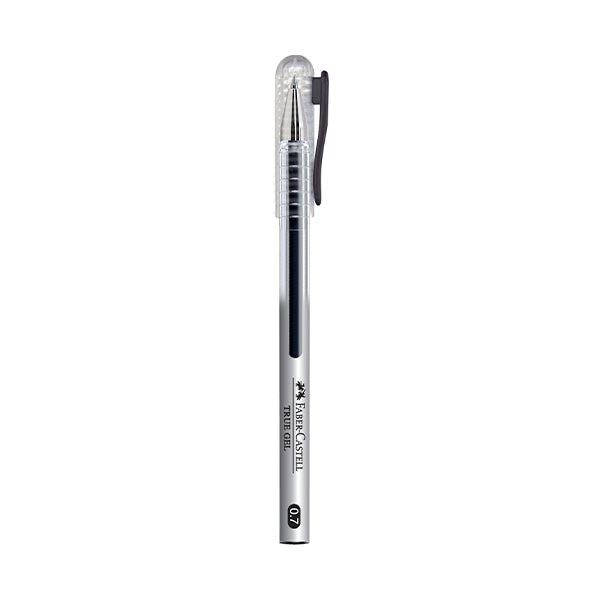 Bolígrafo true gel negro punta media.