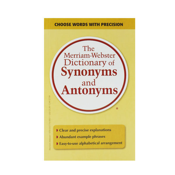 DICTIONARY OF SYNONYMS ANTONYMS-MER-WEB