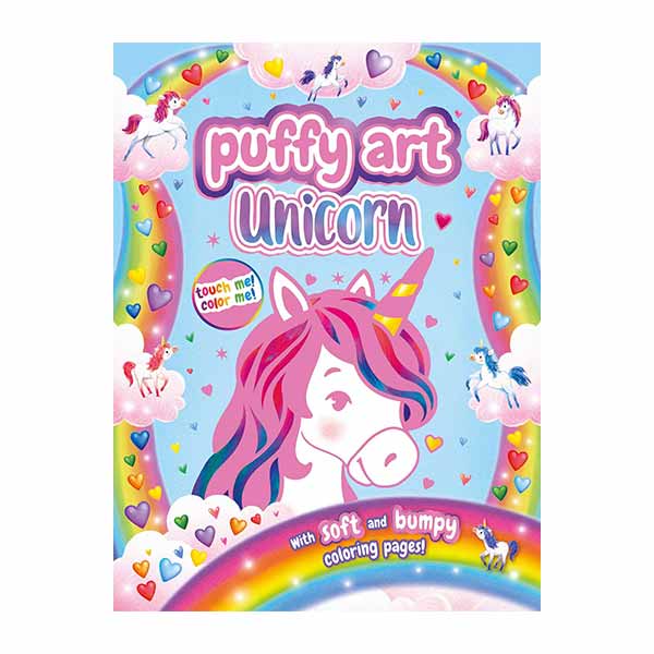 Libro colorear puffy art