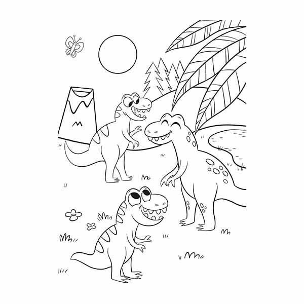 Libro colorear dinosaurios