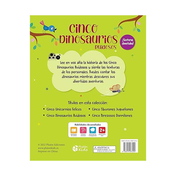 Cinco dinosaurios ruidosos