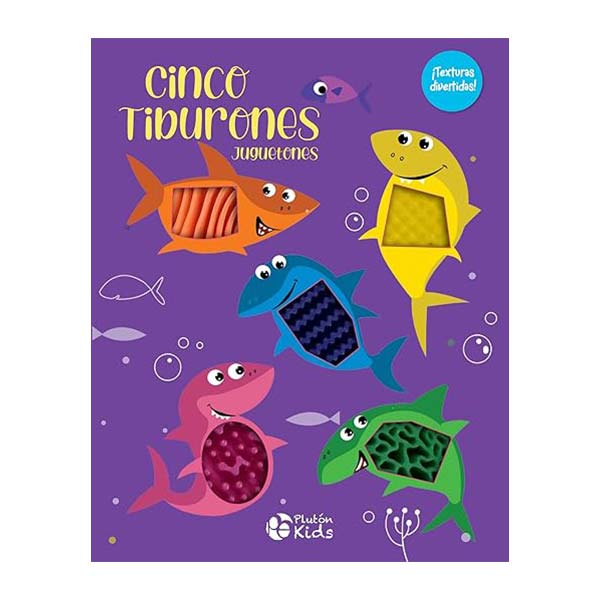 Cinco tiburones juguetones