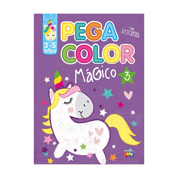 Pega color con stickers: Mágico 3