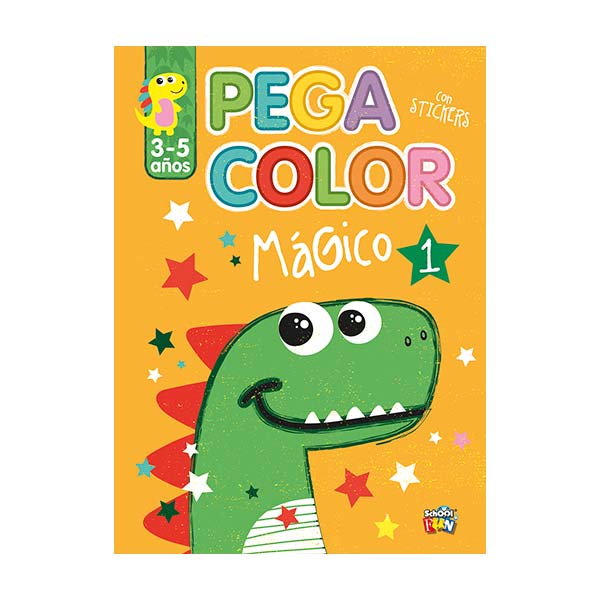 Pega color con stickers: Mágico 1