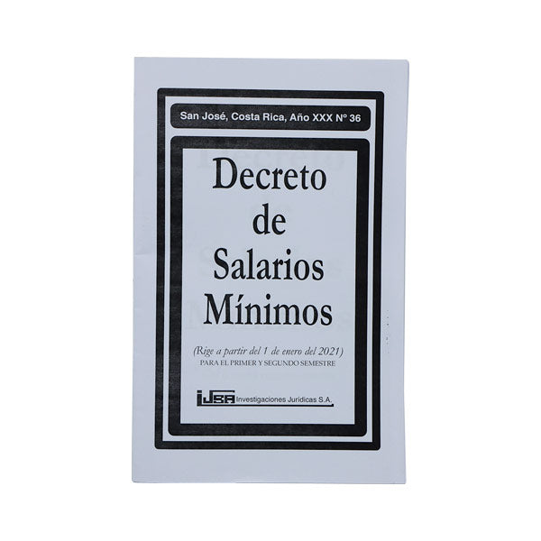 DECRETO DE SALARIOS MINIMOS-IJSA