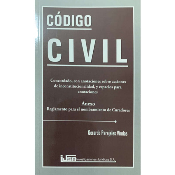 Código civil con anotaciones y concordada