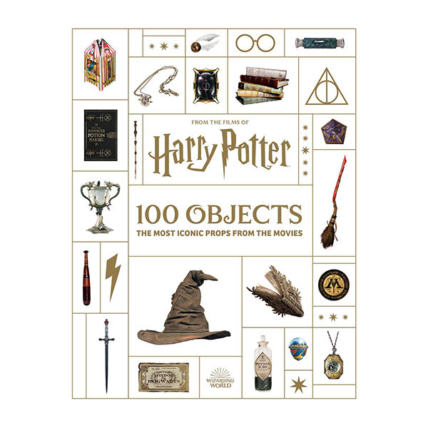 Libro 100 objetos iconicos Harry Potter