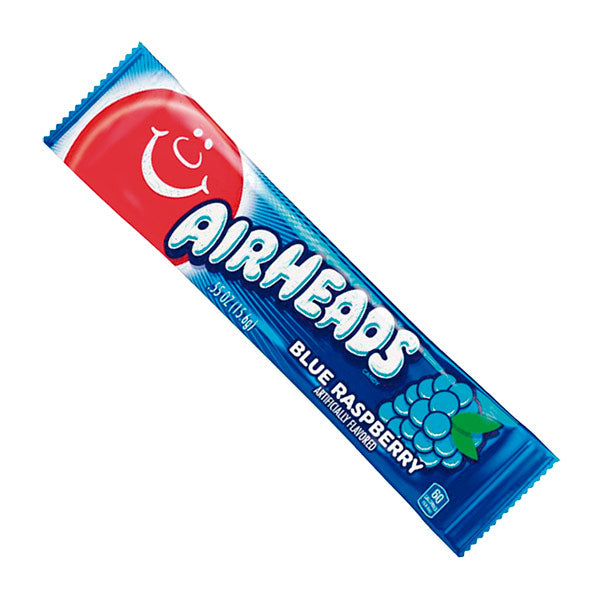 Confite sabor a blue raspberry 15 gramos Airheads.