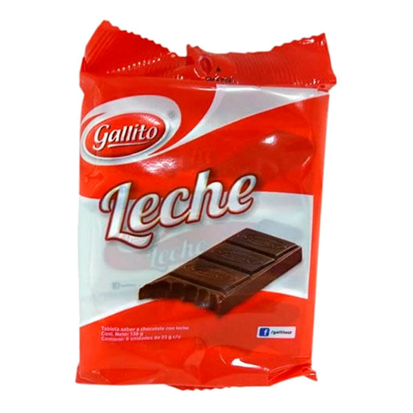 Tableta chocolate leche 138g Gallito