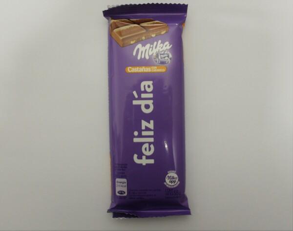 Chocolate Milka castañas 55g