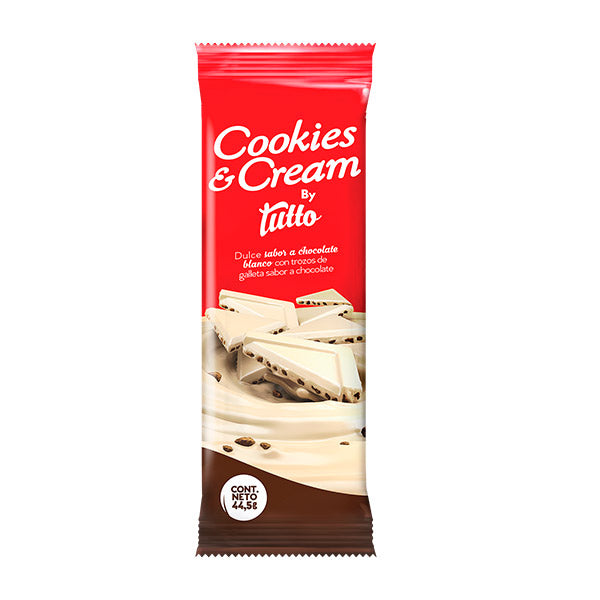 Chocolate Tutto Cookies Cream 44.5 gramos.